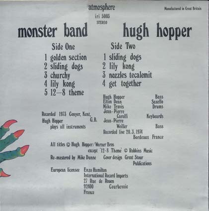 Hugh HOPPER monster band